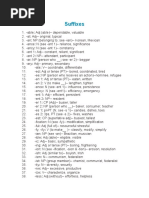 Suffixes: Modification, Simplification