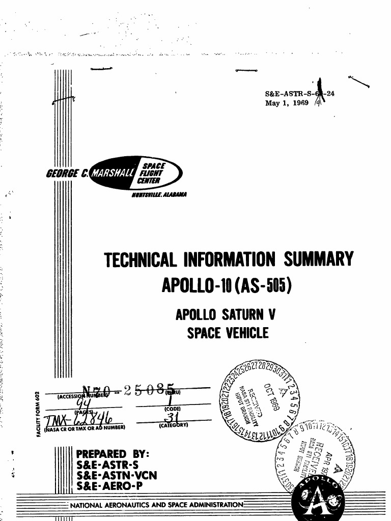 Apollo 10 Saturn V Technical Summary | PDF | Saturn V Instrument Unit ...