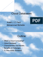 Cloud Databases: Arash J. Z. Fard Mohammad Mohebbi