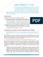 Exhortacion A Guardar La Palabra PDF