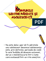 Raporturile Adolescenti - Parinti