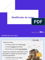 Modificadores do nome: restritivos e apositivos