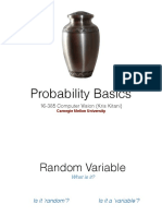 Probability Basics: 16-385 Computer Vision (Kris Kitani)