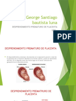 Desprendimiento Prematuro de Placenta