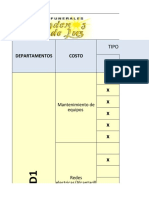 Estructura de Costos Mantenimiento