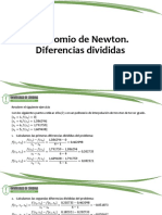 04 - Polinomio de Newton. Diferencias divididas