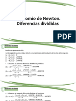 04 - Polinomio de Newton. Diferencias Divididas