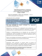 Guía de Actividades y Rúbrica de Evaluación - Unidad 1 - Tarea 2 - Informe Planeación de La Producción-1