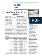 Softtouch Duct Wrap Insulation: Specification Sheet