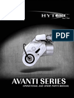 Avanti Series: Operational and Spare Parts Manual