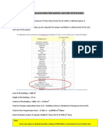 Air Changes Calculation For Nartel Factory Site Riyadh