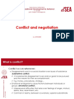 Conflict and Negotiation: Organizational Development & Behavior