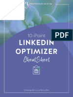 LinkedIn Optimizer Cheat Sheet PDF