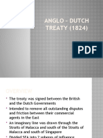 Anglo - Dutch TREATY (1824)