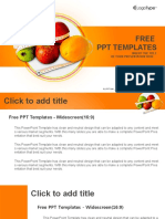 Diet and Nutrition PowerPoint Templates Widescreen