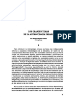 Los Grandes Temas de La Antropología Urbana PDF