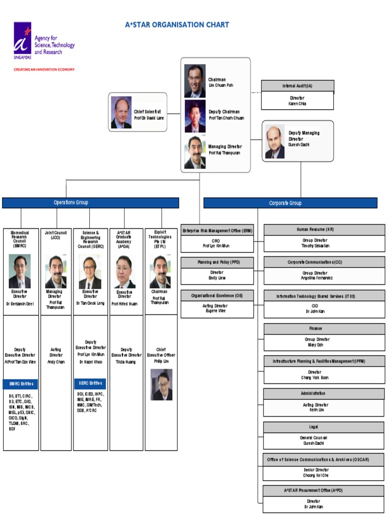 A Star Organisation Chart: Chairman Director | PDF | Singapore | World ...