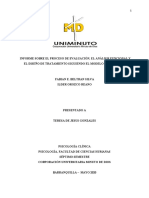 Actividad 18 Informe Sobre El Proceso de Evaluación Final