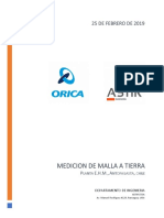 Medición de resistencia de puesta a tierra en planta E.H.M. Antofagasta