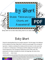 Baby Shark: Ukulele Tablature, Lyrics, Chords, and Assessments!