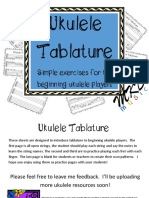 Ukulele Tablature: Simple Exercises For The Beginning Ukulele Player!