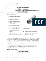 Rohs-6 Compliant 10Gb/S 10Km 1310Nm Single Mode Datacom SFP+ Transceiver Ftlx1475D3Btl