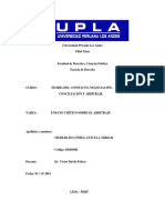 Ensayo - Ensayo Crítico Al Arbitraje en El Perú