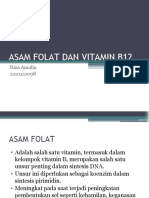 Asam Folat Dan Vitamin B12