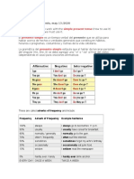 Simple Present Tense: Good Evening Students, May 13 /2020