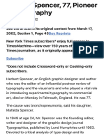 Herbert Spencer, 77, Pioneer in Typography - The New York Times PDF