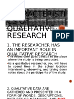 T4 Characteristics of Qualitative Research