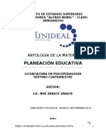 Antologia de Planeación Educativa