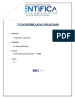 Catherine Jorge Dejo - Tromboembolismo Pulmonar