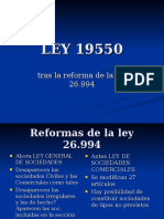 LEY 19550 y Su Reforma