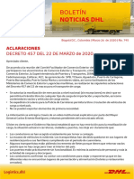 Noticias DHL - 795 - Marzo 25 - Aclaración Decreto 457