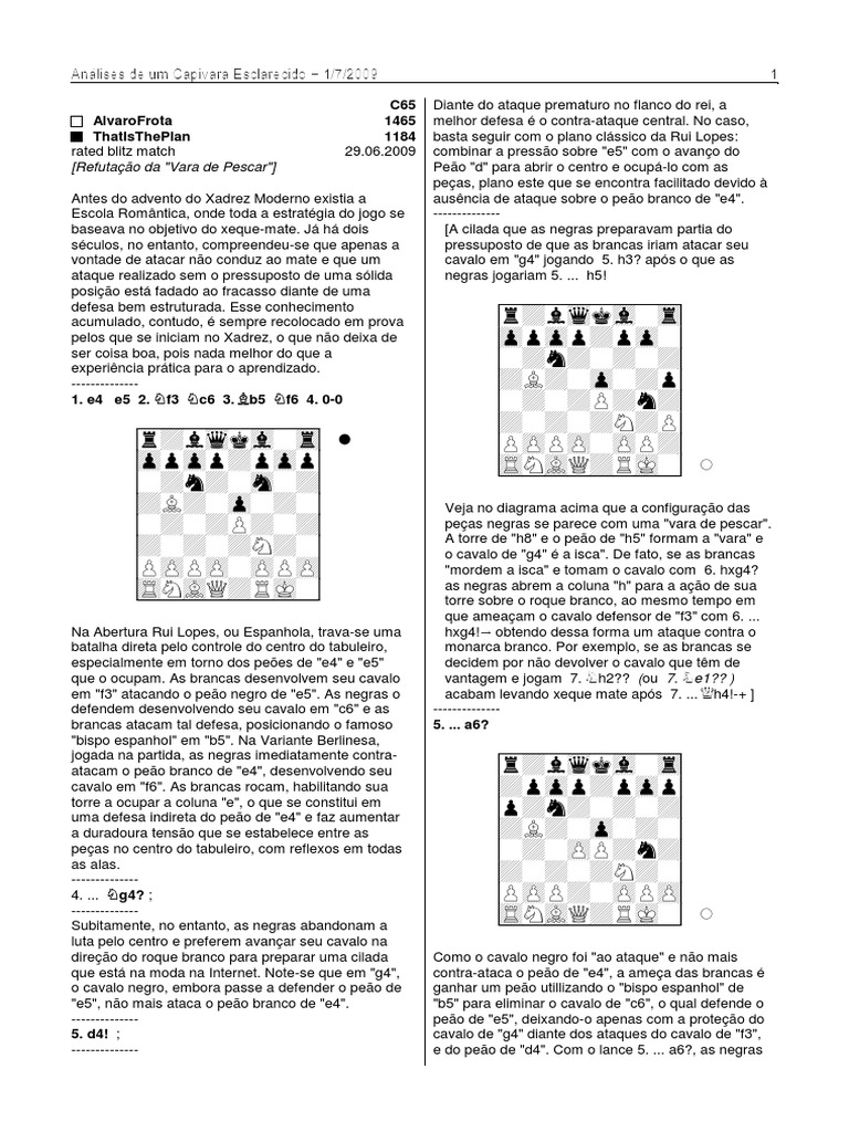 Defesa Caro Kann - Curso Xadrez Nobre 