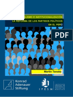 Semana 11-Personalismo e institucionalización_ La reforma de los partidos políticos en el Perú (Pdf).pdf