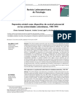 Represión Estatal Como Dispositivo de Control Psicosocial en Las Universidades Colombianas, 1981-1991