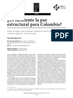 Es Suficiente La Paz Estructual?