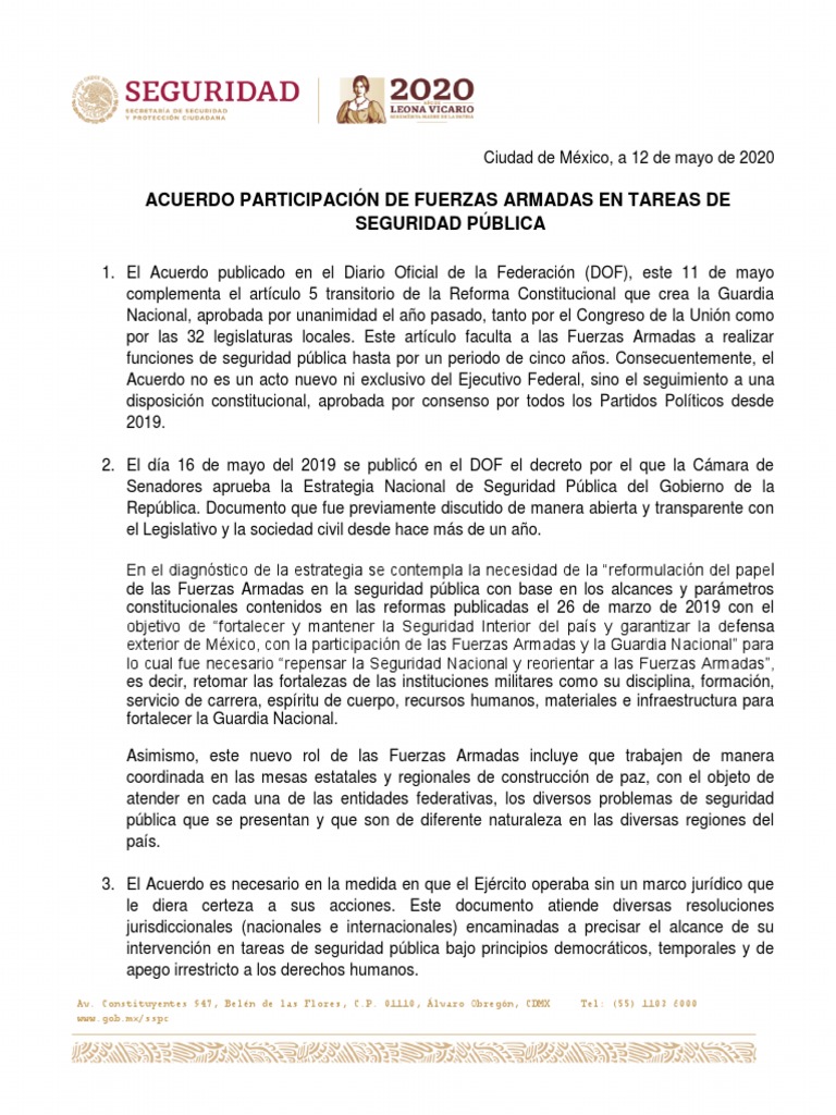 Tarjeta Informativa PDF México Policía