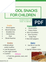 School Snacks For Children