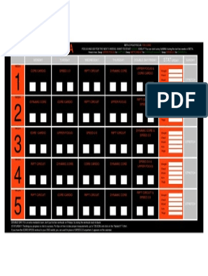 Focus T25 Calendar Alpha - Free Printable Templates