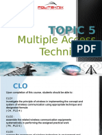 Multiple Access Techniques CLO