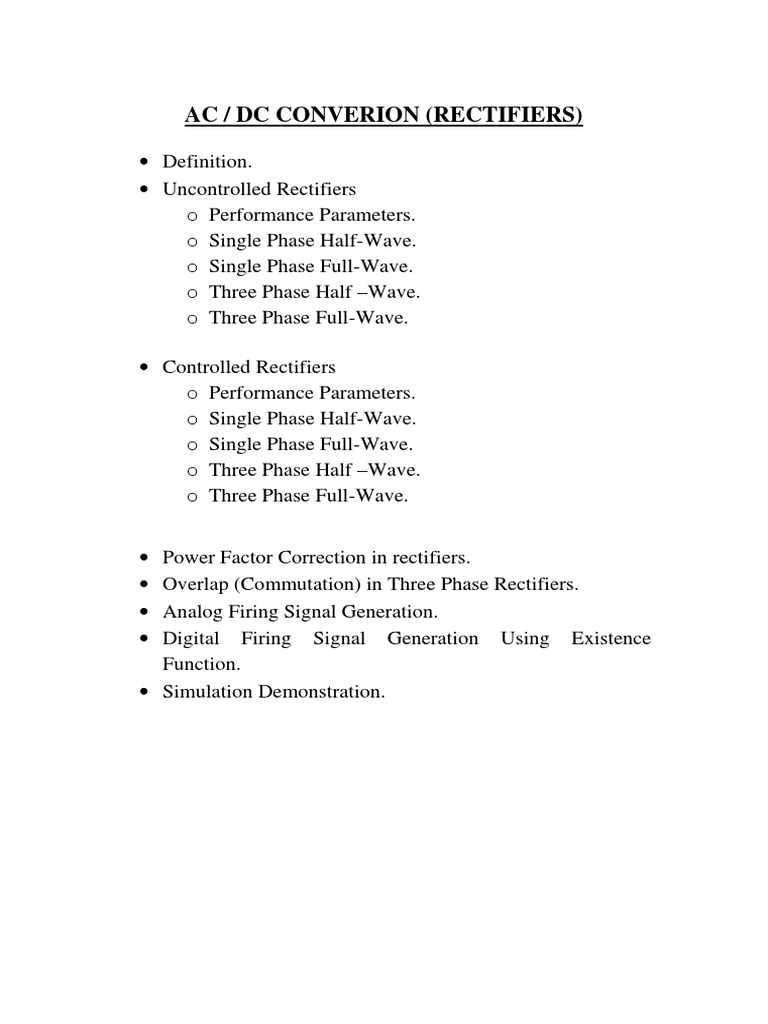 Half Wave Controlled Rectifiers Explained | PDF | Rectifier ...