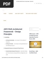 AWS Well-Architected Framework - Design Principles - Tutorials Dojo