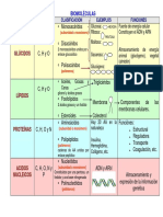 Biomolculas Cuadro Comparativo PDF