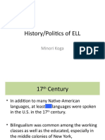 History and Politics in Ell