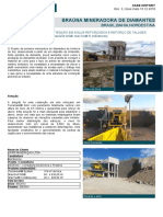 Estruturas de Conteno em Solos Reforados e Reforo de Taludes Brana Mineradora de Diamantes