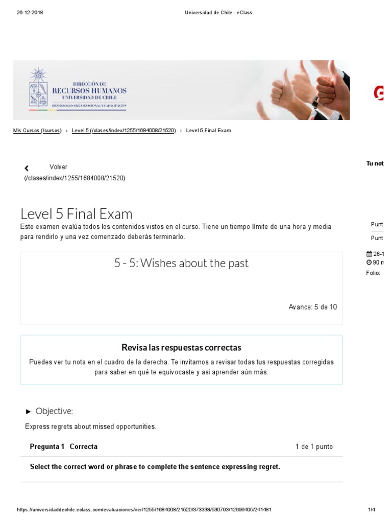 Level 5 Final Exam: 5 - 5: Wishes About The Past | PDF | Morphology ...