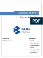 Company Analysis: Bajaj Auto Limited